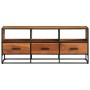 Solid acacia wood TV cabinet 110x30x45 cm by vidaXL, TV Furniture - Ref: Foro24-327450, Price: 130,99 €, Discount: %