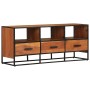 Solid acacia wood TV cabinet 110x30x45 cm by vidaXL, TV Furniture - Ref: Foro24-327450, Price: 130,99 €, Discount: %