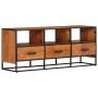 Solid acacia wood TV cabinet 110x30x45 cm by vidaXL, TV Furniture - Ref: Foro24-327450, Price: 130,99 €, Discount: %