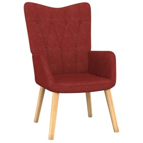 Sillón de relax de tela color rojo tinto de vidaXL, Sillones - Ref: Foro24-327531, Precio: 96,99 €, Descuento: %