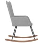 Silla mecedora de tela gris claro de vidaXL, Mecedoras - Ref: Foro24-327611, Precio: 118,28 €, Descuento: %