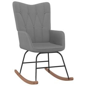 Silla mecedora de tela gris oscuro de vidaXL, Mecedoras - Ref: Foro24-327612, Precio: 118,42 €, Descuento: %