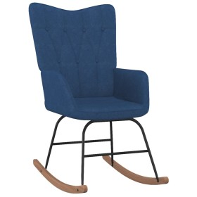 Blue fabric rocking chair by vidaXL, Rocking chairs - Ref: Foro24-327615, Price: 130,99 €, Discount: %