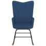 Silla mecedora de tela azul de vidaXL, Mecedoras - Ref: Foro24-327615, Precio: 122,42 €, Descuento: %