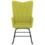 Silla mecedora de tela verde de vidaXL, Mecedoras - Ref: Foro24-327616, Precio: 110,24 €, Descuento: %