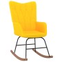 Silla mecedora de tela amarillo mostaza de vidaXL, Mecedoras - Ref: Foro24-327618, Precio: 119,27 €, Descuento: %