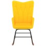 Silla mecedora de tela amarillo mostaza de vidaXL, Mecedoras - Ref: Foro24-327618, Precio: 119,27 €, Descuento: %