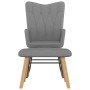 Rocking chair with footrest in dark gray fabric by vidaXL, Rocking chairs - Ref: Foro24-327623, Price: 120,99 €, Discount: %