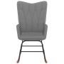 Rocking chair with footrest in dark gray fabric by vidaXL, Rocking chairs - Ref: Foro24-327623, Price: 120,99 €, Discount: %