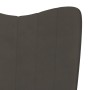 Sillón de relax de terciopelo gris oscuro de vidaXL, Sillones - Ref: Foro24-327656, Precio: 101,99 €, Descuento: %