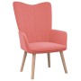 Pink velvet relaxation armchair by vidaXL, Armchairs - Ref: Foro24-327659, Price: 94,38 €, Discount: %