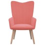 Pink velvet relaxation armchair by vidaXL, Armchairs - Ref: Foro24-327659, Price: 94,38 €, Discount: %