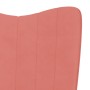 Pink velvet relaxation armchair by vidaXL, Armchairs - Ref: Foro24-327659, Price: 94,38 €, Discount: %