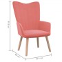 Pink velvet relaxation armchair by vidaXL, Armchairs - Ref: Foro24-327659, Price: 94,38 €, Discount: %