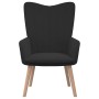 Black velvet relaxation armchair by vidaXL, Armchairs - Ref: Foro24-327661, Price: 100,19 €, Discount: %