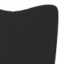 Black velvet relaxation armchair by vidaXL, Armchairs - Ref: Foro24-327661, Price: 100,19 €, Discount: %