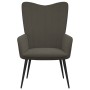 Silla de relajación de terciopelo gris oscuro de vidaXL, Sillones - Ref: Foro24-327678, Precio: 92,34 €, Descuento: %