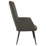 Silla de relajación de terciopelo gris oscuro de vidaXL, Sillones - Ref: Foro24-327678, Precio: 92,34 €, Descuento: %