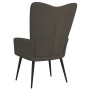 Silla de relajación de terciopelo gris oscuro de vidaXL, Sillones - Ref: Foro24-327678, Precio: 92,34 €, Descuento: %