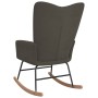 Silla mecedora de terciopelo gris oscuro de vidaXL, Mecedoras - Ref: Foro24-327744, Precio: 121,62 €, Descuento: %