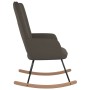 Silla mecedora de terciopelo gris oscuro de vidaXL, Mecedoras - Ref: Foro24-327744, Precio: 121,62 €, Descuento: %