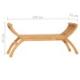 Solid teak wood garden bench 126 cm by vidaXL, garden benches - Ref: Foro24-316150, Price: 153,46 €, Discount: %