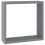 Cube wall shelves 3 pieces gray by vidaXL, Shelves and shelves - Ref: Foro24-323951, Price: 32,08 €, Discount: %