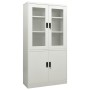 Light gray steel office cabinet 90x40x180 cm by vidaXL, Lockers and storage cabinets - Ref: Foro24-335947, Price: 331,55 €, D...