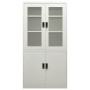 Light gray steel office cabinet 90x40x180 cm by vidaXL, Lockers and storage cabinets - Ref: Foro24-335947, Price: 331,55 €, D...