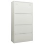 Light gray steel office cabinet 90x40x180 cm by vidaXL, Lockers and storage cabinets - Ref: Foro24-335947, Price: 331,55 €, D...