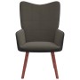 Silla de relajación de terciopelo gris oscuro y PVC de vidaXL, Sillones - Ref: Foro24-327788, Precio: 119,69 €, Descuento: %