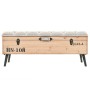 Solid fir wood storage bench 110 cm by vidaXL, Benches for halls and storage - Ref: Foro24-339294, Price: 215,11 €, Discount: %