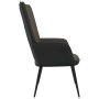 Silla de relajación de terciopelo gris oscuro y PVC de vidaXL, Sillones - Ref: Foro24-327810, Precio: 95,99 €, Descuento: %