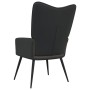 Silla de relajación de terciopelo gris oscuro y PVC de vidaXL, Sillones - Ref: Foro24-327810, Precio: 95,99 €, Descuento: %