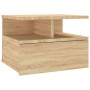 Mesita de noche flotante madera roble Sonoma 40x31x27 cm de vidaXL, Mesitas de noche - Ref: Foro24-800411, Precio: 51,84 €, D...