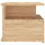 Mesita de noche flotante madera roble Sonoma 40x31x27 cm de vidaXL, Mesitas de noche - Ref: Foro24-800411, Precio: 51,84 €, D...