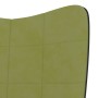 Silla de relajación terciopelo verde y PVC de vidaXL, Sillones - Ref: Foro24-327834, Precio: 71,99 €, Descuento: %