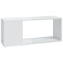 Glossy white plywood TV cabinet 80x24x32cm by vidaXL, TV Furniture - Ref: Foro24-809113, Price: 40,24 €, Discount: %