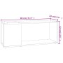 Mueble para TV madera contrachapada blanco brillante 80x24x32cm de vidaXL, Muebles TV - Ref: Foro24-809113, Precio: 40,99 €, ...