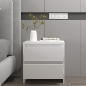 White plywood bedside table 45x34.5x44.5 cm by vidaXL, Nightstands - Ref: Foro24-809845, Price: 47,88 €, Discount: %