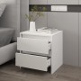 Mesita de noche madera contrachapada blanco 45x34,5x44,5 cm de vidaXL, Mesitas de noche - Ref: Foro24-809845, Precio: 47,88 €...