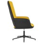 Sillón de relajación terciopelo amarillo mostaza y PVC de vidaXL, Sillones - Ref: Foro24-327838, Precio: 91,65 €, Descuento: %