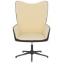 Relax chair in cream white velvet and PVC by vidaXL, Armchairs - Ref: Foro24-327840, Price: 68,64 €, Discount: %