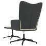 Relax armchair with light gray velvet and PVC footstool by vidaXL, Armchairs - Ref: Foro24-327842, Price: 88,00 €, Discount: %