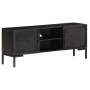 Massives Mangoholz TV-Möbel in Schwarz 115x30x46 cm von vidaXL, TV-Möbel - Ref: Foro24-323577, Preis: 234,47 €, Rabatt: %