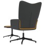 Relaxation chair with velvet and brown PVC footrest by vidaXL, Armchairs - Ref: Foro24-327850, Price: 83,60 €, Discount: %