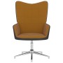 Silla de relajación de terciopelo marrón y PVC de vidaXL, Sillones - Ref: Foro24-327861, Precio: 70,31 €, Descuento: %