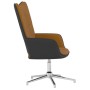 Silla de relajación de terciopelo marrón y PVC de vidaXL, Sillones - Ref: Foro24-327861, Precio: 70,31 €, Descuento: %