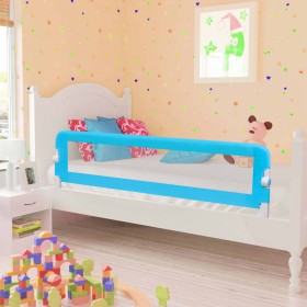 Barandilla de seguridad cama de niño poliéster azul 120x42 cm de vidaXL, Barandillas de seguridad - Ref: Foro24-10172, Precio...