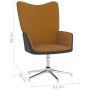 Silla de relajación de terciopelo marrón y PVC de vidaXL, Sillones - Ref: Foro24-327861, Precio: 70,31 €, Descuento: %